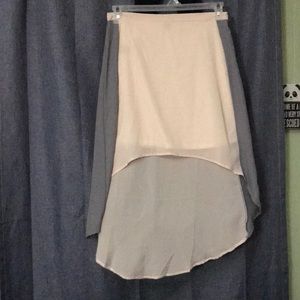 High-low skirt